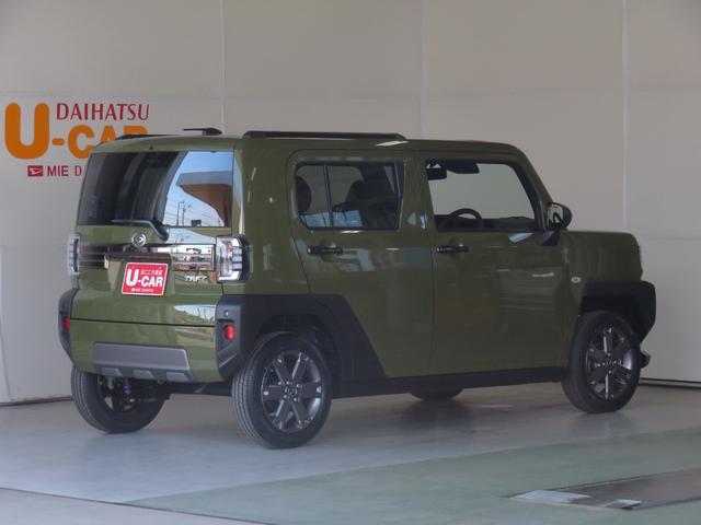 タフトＧ　ダーククロムベンチャー　　届出済未使用車　１年間無料保証ブレーキサポート　１オーナー車　電動格納式ドアミラー　リアカメラ　キーフリー　オートＬＥＤ　衝突安全ボディ　ＬＥＤヘッドライト　レーンキープアシスト　運転席・助手席シートヒーター　コーナーセンサー（三重県）の中古車