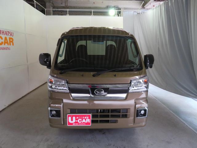 ハイゼットトラックジャンボエクストラ　　　　　　４ＷＤ　ＣＶＴ　１年間無料保証電格ドアミラー　展示試乗車　プッシュスタート　オートＬＥＤ　衝突安全ボディ　Ｗエアバック　ｉ−ｓｔｏｐ　レーンアシスト　ＡＢＳ　記録簿　デフロック　荷台作業照明　ゲートチェーン　あゆみ板掛け（三重県）の中古車