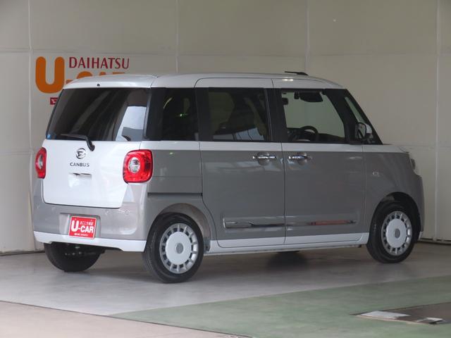 ムーヴキャンバスストライプスＧターボ　ｅｃｏＩＤＬＥ非装着車　１年間無料保証元試乗車　衝突軽減装置　Ｂｌｕｅｔｏｏｔｈ対応　地デジ　１オーナー　アダクティブクルーズコントロール　シートＨ　ターボ車　ＬＥＤヘッドライト　記録簿　ベンチシート　９型ディスプレイオーディオ（三重県）の中古車