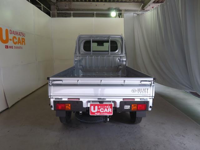 ハイゼットトラックスタンダード　　４ＷＤ　ＣＶＴ　あゆみ板掛け　１年間無料保証アイドリングストップ付き　コーナーセンサ　安全ボディ　ダブルエアバッグ　ワンオーナー　衝突軽減システム　オートライト　マニュアルエアコン　パワーステアリング　記録簿　レベリング　ＡＭ／ＦＭラジオ（三重県）の中古車