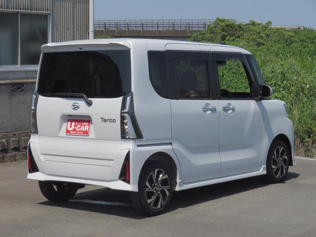 タントカスタムＸ　　　　純正７型ナビ　バックカメラ　１年間無料保証アイドリングＳＴＯＰ　キーフリーキー　両パワースライドドア　ブルートゥース　シートヒーター付き　プッシュスタート　ハイビームアシスト　コーナーセンサー　電動パーキングブレーキ　前後ドラレコ　ＥＴＣ（三重県）の中古車