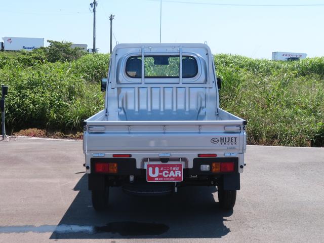 ハイゼットトラックスタンダード　　４ＷＤ　ＣＶＴ　あゆみ板掛け　１年間無料保証アイドリングストップ付き　ＬＥＤヘットライト　コーナーセンサ　安全ボディ　ダブルエアバッグ　ワンオーナー　衝突軽減システム　オートライト　マニュアルエアコン　記録簿　レベリング　ペダル踏み間違い抑制（三重県）の中古車