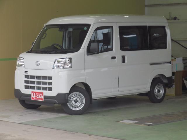 ハイゼットカーゴＤＸ　１年間無料保証　　　　　２ＷＤ　ＣＶＴ　１年間無料保証コーナーセンサー　元試乗車　衝突安全ボディ　両側スライドドア　車線逸脱警告　アイドリングストップ　１オーナー　Ｗエアバッグ　記録簿　キーレスエントリー　レベリング　パワーウィンドウ　マニュアルエアコン（三重県）の中古車