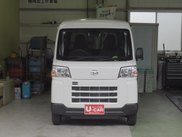 ハイゼットカーゴＤＸ　１年間無料保証　　　　　２ＷＤ　ＣＶＴ　１年間無料保証コーナーセンサー　元試乗車　衝突安全ボディ　両側スライドドア　車線逸脱警告　アイドリングストップ　１オーナー　Ｗエアバッグ　記録簿　キーレスエントリー　レベリング　パワーウィンドウ　マニュアルエアコン（三重県）の中古車