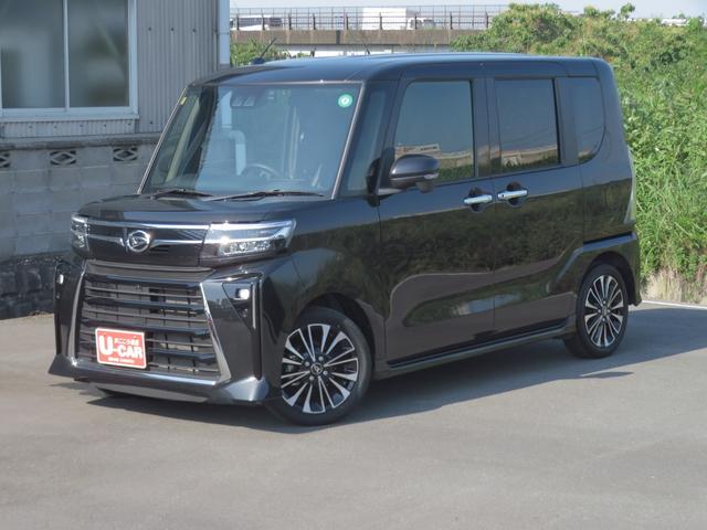 タントカスタムＲＳ　純正１０型ナビ　パノラマカメラ　１年間無料保証両側オートスライドドア　地デジ　ＢＴオーディオ　前後Ｄレコ　電動格納式ドアミラー　タ−ボ　元試乗車　ＵＳＢポート　シートヒータ　コーナーセンサー　電動パーキングブレーキ　キーフリー　オートエアコン（三重県）の中古車