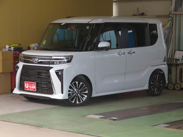タントカスタムＲＳ　純正１０型ナビ　パノラマカメラ　１年間無料保証地デジ　ＢＴオーディオ　ＥＴＣ付　前後Ｄレコ　電動格納式ドアミラー　タ−ボ　元試乗車　ＵＳＢポート　運転席・助手席シートヒータ　電動パーキングブレーキ　キーフリー　ＬＥＤヘッドライト　パワーウィンドウ（三重県）の中古車