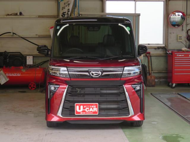 タントカスタムＲＳ　　　　　電動パーキングブレーキ　１年間無料保証電動格納式ドアミラー　タ−ボ　元試乗車　運転席・助手席シートヒータ　ＬＥＤライト　バックカメラ付き　Ａライト　１オーナー　キーフリー　ベンチシート　パワーウィンドウ　純正フロアマット（三重県）の中古車
