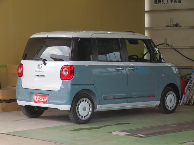 ムーヴキャンバスストライプスＧ　　９型ディスプレイオーディオ　１年間無料保証試乗車ＵＰ　追突軽減ブレーキ　ブルートゥース　バックカメラ付　電格ミラー　フルセグＴＶ　ＵＳＢ　ＬＥＤライト　助手席エアバック　車線逸脱警告　運転席・助手席シートヒーター　電動パーキングブレーキ（三重県）の中古車