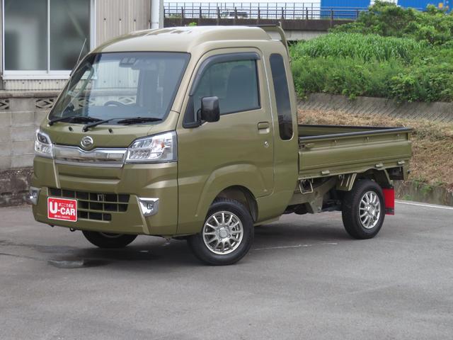 ハイゼットトラックジャンボＳＡIIIｔ　２ＷＤ　４ＡＴ　ＥＴＣ　１年間無料保証整備記録簿　Ｂカメ　ＬＥＤライト　ＤＶＤ　１オーナー　オートライト　ドライブレコーダー　車線逸脱警告　荷台ゴムマット　ゲートプロテクター　ゲートチェーン　あゆみ板掛け　レベリング　コーナーセンサー（三重県）の中古車