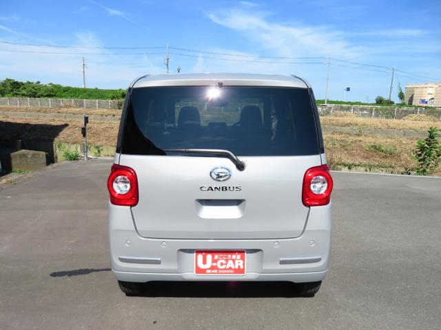 ムーヴキャンバスセオリーＧターボ　　　　　　　　純正７型ナビ　１年間無料保証地デジ　元試乗車　電動格納ドアミラー　シートヒータ　ＵＳＢポート　車線逸脱警報　運転席助手席エアバッグ　ＬＥＤライト　ＤＶＤ　記録簿　電動パーキングブレーキ　パノラマカメラ　前後ドラレコ　キーフリー（三重県）の中古車