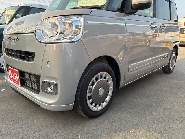 ムーヴキャンバスセオリーＧターボ　　　　　　　　純正７型ナビ　１年間無料保証地デジ　元試乗車　電動格納ドアミラー　シートヒータ　ＵＳＢポート　車線逸脱警報　運転席助手席エアバッグ　ＬＥＤライト　ＤＶＤ　記録簿　電動パーキングブレーキ　パノラマカメラ　前後ドラレコ　キーフリー（三重県）の中古車