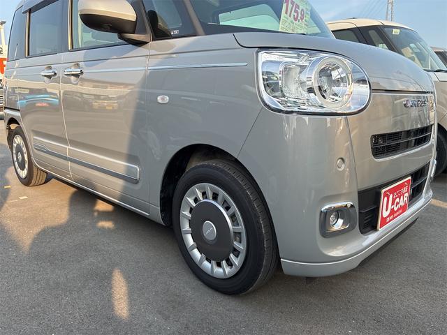 ムーヴキャンバスセオリーＧターボ　　　　　　　　純正７型ナビ　１年間無料保証地デジ　元試乗車　電動格納ドアミラー　シートヒータ　ＵＳＢポート　車線逸脱警報　運転席助手席エアバッグ　ＬＥＤライト　ＤＶＤ　記録簿　電動パーキングブレーキ　パノラマカメラ　前後ドラレコ　キーフリー（三重県）の中古車