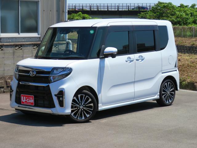 タントカスタムＲＳ　　純正９型ナビ　パノラマカメラ　１年間無料保証両側オートスライドドア　地デジ　アダプティブクルコン　ＢＴオーディオ　ＥＴＣ付　前後Ｄレコ　電動格納式ドアミラー　　タ−ボ　ＵＳＢポート　運転席・助手席シートヒータ　コーナーセンサー　オートエアコン（三重県）の中古車