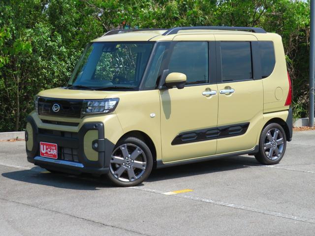タントファンクロスターボ　　　　　　パノラマカメラ　１年間無料保証軽減ブレーキ　電動格納式ドアミラー　車線逸脱警報装置　ターボ車　キーフリー　オートマチックハイビーム　衝突安全ボディ　ＡＷ　ＡＢＳ　エアバッグ　パワーウィンドウ（三重県）の中古車