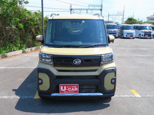 タントファンクロスターボ　　　　　　パノラマカメラ　１年間無料保証軽減ブレーキ　電動格納式ドアミラー　車線逸脱警報装置　ターボ車　キーフリー　オートマチックハイビーム　衝突安全ボディ　ＡＷ　ＡＢＳ　エアバッグ　パワーウィンドウ（三重県）の中古車