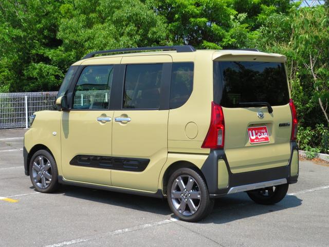 タントファンクロスターボ　　　　　　パノラマカメラ　１年間無料保証軽減ブレーキ　電動格納式ドアミラー　車線逸脱警報装置　ターボ車　キーフリー　オートマチックハイビーム　衝突安全ボディ　ＡＷ　ＡＢＳ　エアバッグ　パワーウィンドウ（三重県）の中古車