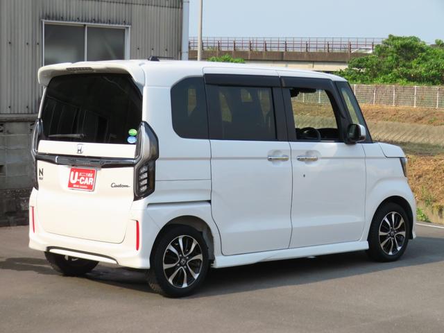 Ｎ−ＢＯＸカスタムＧ・ＥＸホンダセンシング　　　　純正７型ナビ　１年間無料保証ＥＴＣ装備　Ｂｌｕｅｔｏｏｔｈ対応　ＡＷ　ワンオーナー車　電動格納ミラー　リヤカメラ　前後Ｄレコ　地デジ　ＵＳＢ　ＬＥＤヘットランプ　オートライト　整備記録簿　運転席・助手席シートヒーター　キーフリー（三重県）の中古車