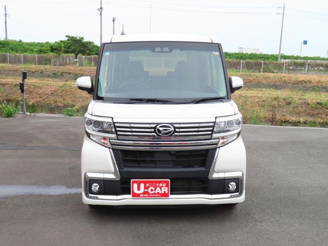 タントカスタムＸ　トップエディションＳＡIII　　　１年間無料保証電動格納ドアミラー　衝突被害軽減装置　Ｂトゥース　ＬＥＤランプ　地デジ　運転席シートヒータ　ＵＳＢ　前方用ドラレコ　オートハイビーム　レーンアシスト　Ａライト　ＤＶＤ　純正７型ナビ　バックカメラ（三重県）の中古車