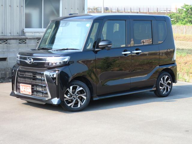 タントカスタムＸ　　　運転席・助手席シートヒーター　１年間無料保証衝突軽減Ｂ　Ａストップ　両自動ドア　電動ミラー　車線逸脱警報装置　ＬＥＤライト　衝突安全ボディ　ＡＵＴＯライト　盗難防止　ＡＷ　パノラマカメラ　キーフリー　コーナーセンサー　電動パーキングブレーキ（三重県）の中古車