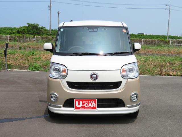 ムーヴキャンバスＧメイクアップ　ＳＡIII　　　純正７型ナビ　１年間無料保証全方位モニタ　左右電動スライドドア　電動格納ミラー　運転席シートヒーター　ＬＥＤヘッドライト　車線逸脱警報　　キーフリーシステム　ワンオーナー　前方用ドライブレコーダー　ＥＴＣ　Ｂｌｕｅｔｏｏｔｈ対応（三重県）の中古車