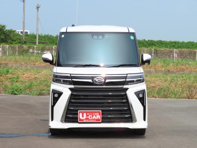 タントカスタムＲＳ　　純正７型ナビ　パノラマカメラ　１年間無料保証両側オートスライドドア　地デジ　ＢＴオーディオ　ＥＴＣ付　Ｄレコ　電動格納式ドアミラー　タ−ボ　ＵＳＢポート　運転席・助手席シートヒーター　電動パーキングブレーキ　コーナーセンサー　オートエアコン（三重県）の中古車