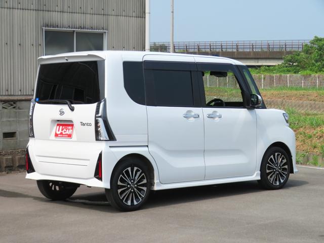 タントカスタムＲＳ　　純正７型ナビ　パノラマカメラ　１年間無料保証両側オートスライドドア　地デジ　ＢＴオーディオ　ＥＴＣ付　Ｄレコ　電動格納式ドアミラー　タ−ボ　ＵＳＢポート　運転席・助手席シートヒーター　電動パーキングブレーキ　コーナーセンサー　オートエアコン（三重県）の中古車