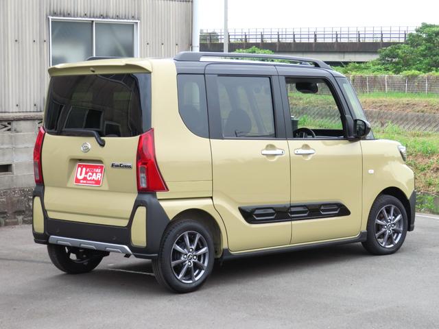 タントファンクロス　　運転席・助手席シートヒーター　１年間無料保証パノラマカメラ　コーナーセンサ　アイドリングストップ機能　ワンオーナー車　ルーフレール　両側パワースライドドア　車線逸脱警報　セキュリティ　記録簿　電動パーキングブレーキ　キーフリー　オートエアコン（三重県）の中古車