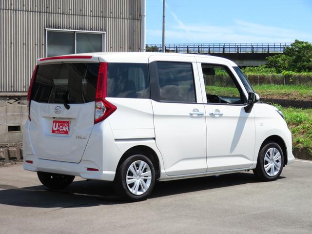 トールＸ　　助手席側パワースライドドア　キーフリー　１年間無料保証ワンオーナー　アイドリングストップ車　元試乗車　衝突軽減装置　電動格納ドアミラー　バックカメラ付き　両席エアバッグ　オートライト　ウォークスルー　コーナーセンサー　マニュアルエアコン　パワーウィンドウ（三重県）の中古車