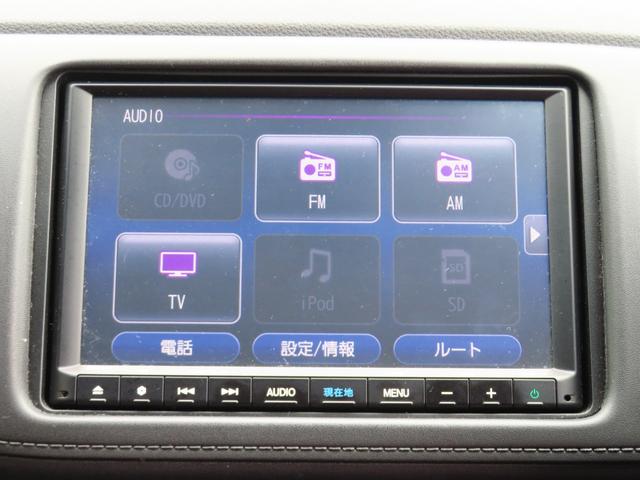 ヴェゼルハイブリッドＺ・ホンダセンシング　　　ＥＴＣ　１年間無料保証ブルートゥースオーディオ　リヤカメラ　ＬＥＤライト　１オーナー　シートＨ　ＴＶ　ＵＳＢ　純正８型ナビ　アルミ　ＡＢＳ　４ＷＤ車　衝突安全ボディ　オートライト　ＤＶＤ　前方用ドライブレコーダー（三重県）の中古車