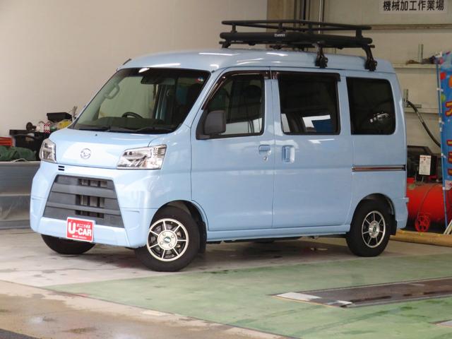 ハイゼットカーゴＤＸ　ＳＡIII　　　　　　　２ＷＤ　５ＭＴ　１年間無料保証ワンオーナ　車線逸脱警告　ヘッドライトＬＥＤ　ハイビームアシスト　アイドルストップ　オートライト　キ−レス　両側スライドドア　デュアルエアバッグ　衝突安全ボディ　ＡＢＳ　レベリング　マニュアルエアコン（三重県）の中古車