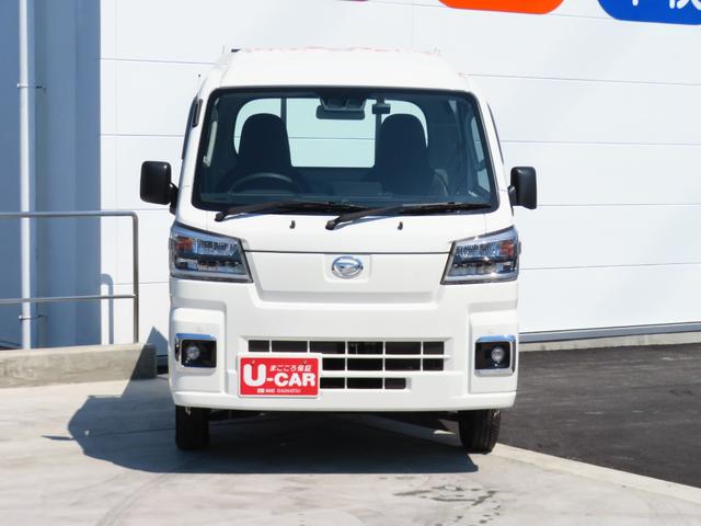 ハイゼットトラックジャンボスタンダード     2WD 5MT 1年間無料保証パワーステアリング LEDヘッドライト 車線逸脱警報 記録簿 エアコン 荷台作業照明 荷台ゴムマット ゲートプロテクター ゲートチェーン あゆみ板掛け コーナーセンサー 前方用ドライブレコーダー(三重県)の中古車