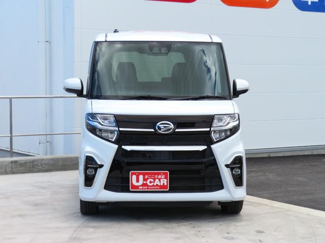 タントカスタムＲＳ　　　純正７型ナビ　バックカメラ　１年間無料保証Ｉストップ　衝突安全ブレーキ　ブルートゥースオーディオ　コーナーセンサー　両側Ｐスライドドア　地デジ　点検記録簿　ハイビームアシスト　シートヒータ　ＥＴＣ　ＤＶＤ　電動パーキングブレーキ　前後ドラレコ（三重県）の中古車