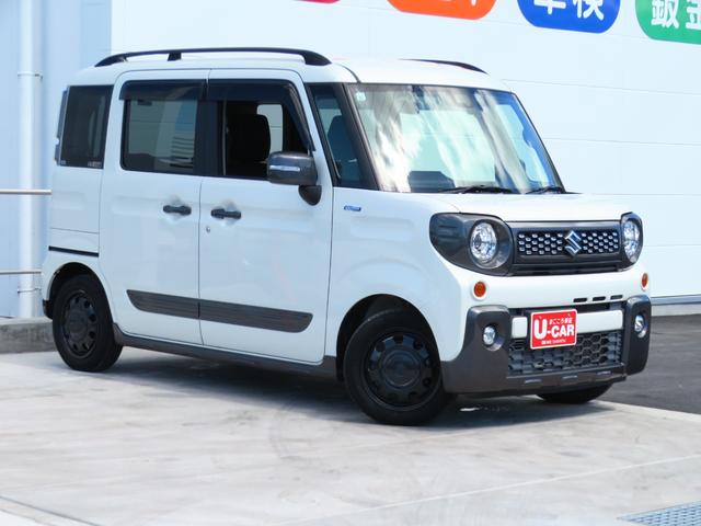 スペーシアギアハイブリッドＸＺ　　４ＷＤ　ＣＶＴ　７型ナビ　１年間無料保証電動格納ドアミラー　運転席・助手席シートヒーター　ＬＥＤヘッドライ　ＥＴＣ　Ｗエアバック　ＤＶＤ再生　ＴＶ　キーフリー　ＡＢＳ　コーナーセンサー　両側パワースライドドア　バックカメラ　３６０度ドラレコ（三重県）の中古車