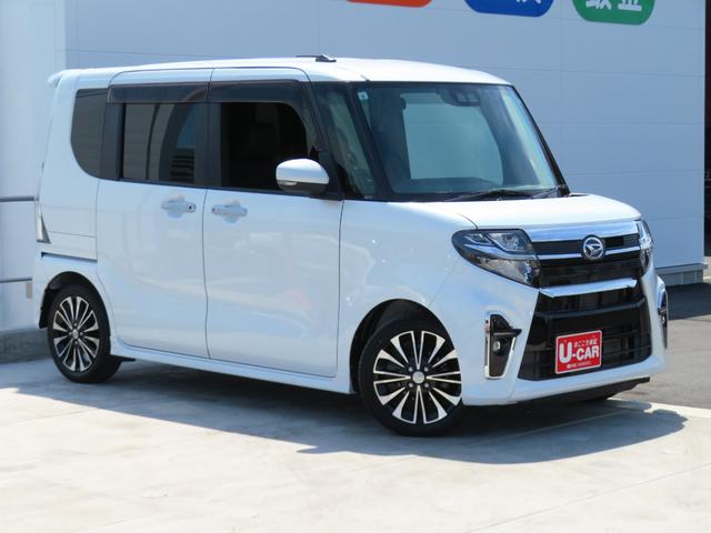 タントカスタムＲＳ　　　純正９型ナビ　バックカメラ　１年間無料保証Ｉストップ　衝突安全ブレーキ　ブルートゥースオーディオ　コーナーセンサー　両側Ｐスライドドア　地デジ　点検記録簿　ハイビームアシスト　運転席・助手席シートヒーター　ＥＴＣ　前後ドラレコ　キーフリー（三重県）の中古車