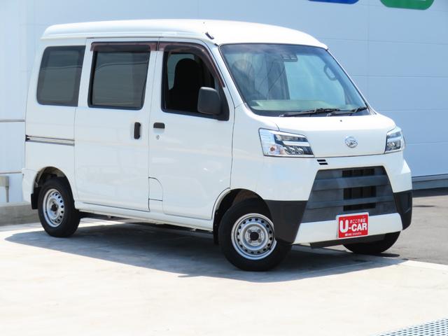 ハイゼットカーゴＤＸ　ＳＡIII　２ＷＤ　４ＡＴ　レベリング　１年間無料保証ワンオーナ　車線逸脱警告　ハイビームアシスト　整備記録簿　アイドルストップ　キ−レス　ＥＴＣ　両側スライドドア　　衝突安全ボディ　緊急ブレーキ　マニュアルエアコン　パワーウィンドウ　ＬＥＤヘッドライト（三重県）の中古車