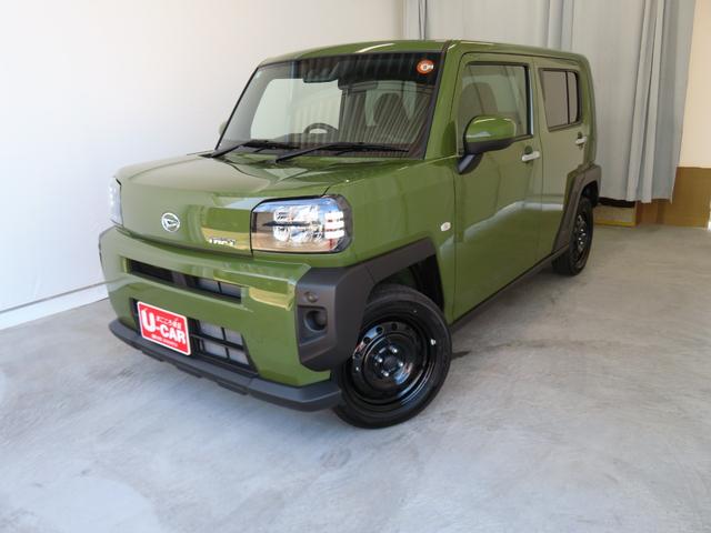 タフトＸ　ｅｃｏＩＤＬＥ非装着車　　届出済未使用車　１年間無料保証展示車　軽減ブレーキ　電動ミラー　ハイビームアシスト　キーフリー　車線逸脱　記録簿　リアカメラ　スカイルーフ　エアバック　ＬＥＤヘッドライト　ＡＢＳ付き　電動パーキングブレーキ　コーナーセンサー（三重県）の中古車