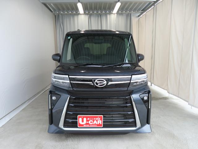 タントカスタムＸ　届出済未使用車　コーナーセンサー　１年間無料保証プッシュスタート　ｉ−ｓｔｏｐ　両側自動ドア　衝突被害軽減装置　Ｂモニタ　オートＬＥＤ　電動ミラー　車線逸脱警報　ワンオーナー　電動パーキングブレーキ　運転席・助手席シートヒーター　オートエアコン（三重県）の中古車