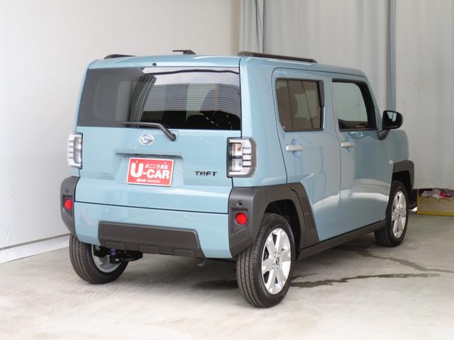 タフトＧ　ｅｃｏＩＤＬＥ非装着車　　届出済未使用車　１年間無料保証パーキングサポート　全周囲モニター　アダクティブクルーズコントロール　スタイリッシュガラスルーフ　前席シートヒーター　テレビ　コーナーセンサー　電動格納ドアミラー　Ｂｌｕｅｔｏｏｔｈ対応　キーフリー（三重県）の中古車