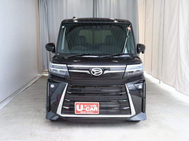 タントカスタムＸ　ｅｃｏＩＤＬＥ非装着車　　　　　　１年間無料保証３６０°カメラ　衝突軽減ブレーキ　コーナーセンサー　ＴＶ　盗難警報　ＬＥＤ　ワンオーナー　前席シートヒーター　９型ディスプレイオーディオ　電動パーキングブレーキ　両側パワースライドドア　届出済未使用車（三重県）の中古車