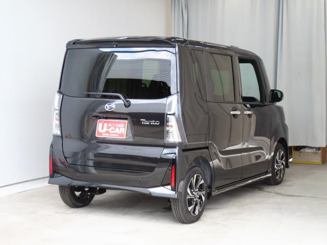 タントカスタムＸ　ｅｃｏＩＤＬＥ非装着車　　　　　　１年間無料保証３６０°カメラ　衝突軽減ブレーキ　コーナーセンサー　ＴＶ　盗難警報　ＬＥＤ　ワンオーナー　前席シートヒーター　９型ディスプレイオーディオ　電動パーキングブレーキ　両側パワースライドドア　届出済未使用車（三重県）の中古車