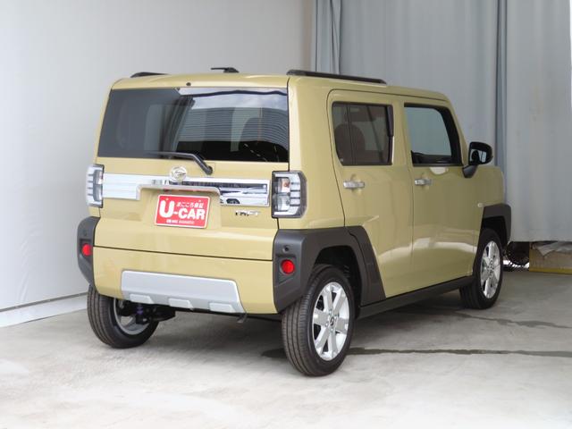 タフトＧ　クロムベンチャー　　　　　届出済未使用車　１年間無料保証試乗車　衝突軽減装置　運転席・助手席シートヒータ　Ｂカメラ　電動格納式ミラー　車線逸脱警報装置　サンル−フ　Ａ−ＳＴＯＰ　ルーフレール　ワンオーナー　電動パーキングブレーキ　キーフリー　コーナーセンサ（三重県）の中古車