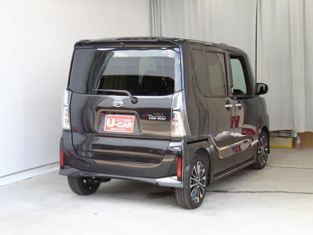 タントカスタムＲＳ　　運転席・助手席シートヒーター　１年間無料保証両側パワスライドドア　レーンキープＡ　ＩＳＴＯＰ　元試乗車　ターボ　ＬＥＤライト　１オーナー　オートライト　キーフリー　ＡＢＳ　バックカメラ　電動格納ミラー　電動パーキングブレーキ　コーナーセンサー（三重県）の中古車
