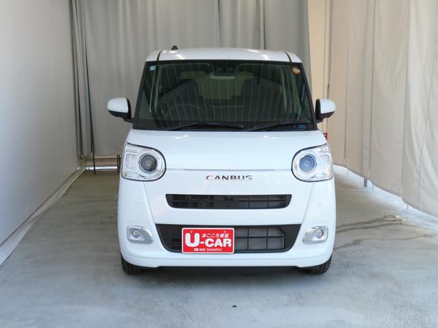 ムーヴキャンバスセオリーＧ　ｅｃｏＩＤＬＥ非装着車　　　　　　１年間無料保証ブルートゥース　衝突軽減ブレーキ　電動格納式ミラー　シートヒーター　フルセグ　衝突安全ボディ　電動パーキングブレーキ　両側パワースライドドア　パノラマカメラ　９型ディスプレイオーディオ　届出済未使用車（三重県）の中古車