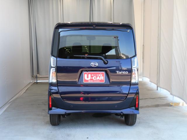 タントカスタムＸ　　届出済未使用車　オートエアコン　１年間無料保証衝突軽減ブレーキ　コーナーセンサー　アイドリングストップ　Ｂカメラ　盗難警報装置　ＬＥＤヘッドライト　ワンオーナー　　前席シートヒーター　電動格納ミラー　電動パーキングブレーキ　両側パワースライドドア（三重県）の中古車