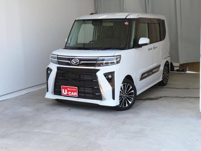 タントウェルカムターンシートカスタムＲＳ　１年間無料保証両側パワスライドドア　レーンキープＡ　ＩＳＴＯＰ　運転席・助手席シートヒーター　ターボ　ＬＥＤライト　１オーナー　オートライト　キーフリー　セキュリティ　電動パーキングブレーキ　コーナーセンサー（三重県）の中古車