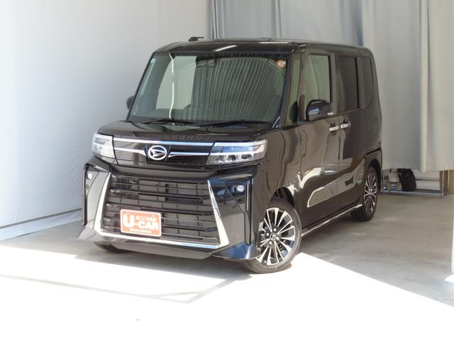 タントカスタムＲＳ　　　　　電動パーキングブレーキ　１年間無料保証両側パワスライドドア　レーンキープＡ　ＩＳＴＯＰ　元試乗車　運転席・助手席シートヒーター　ターボエンジン　ＬＥＤライト　１オーナー　オートライト　キーフリー　ＡＢＳ　バックカメラ　コーナーセンサー（三重県）の中古車