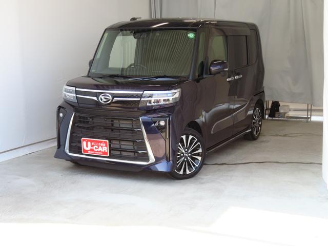 タントカスタムＲＳ　　純正７型ナビ　パノラマカメラ　１年間無料保証両側パワスライドドア　レーンキープＡ　ＩＳＴＯＰ　コーナーセンサー　地デジ　ＢＴ対応　ＥＴＣ　運転席・助手席シートヒーター　ターボ　前後ドラレコ　電動パーキングブレーキ　キーフリー　ＵＳＢ接続（三重県）の中古車
