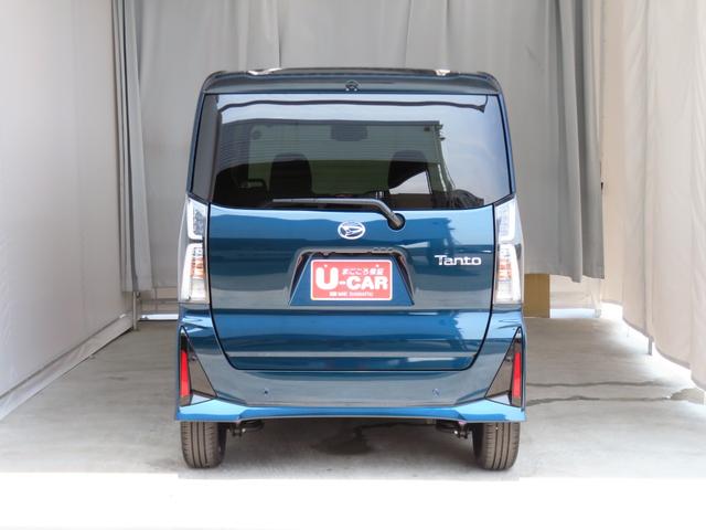 タントカスタムＲＳ　　　　　電動パーキングブレーキ　１年間無料保証両側パワスライドドア　レーンキープＡ　ＩＳＴＯＰ　元試乗車　ターボエンジン　ＬＥＤライト　１オーナー　オートライト　キーフリー　ＡＢＳ　パノラマカメラ　運転席・助手席シートヒーター　コーナーセンサー（三重県）の中古車