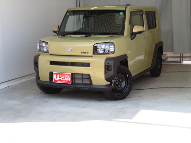 タフトＸ　電動パーキングブレーキ　コーナーセンサー　１年間無料保証展示車　電動ミラー　ハイビームアシスト　デュアルエアバッグ　安全ボディ　キーフリー　記録簿　ＬＥＤヘッドライト　ガラスルーフ　オートライト　ＡＢＳ　バックカメラ　オートエアコン　パワーウィンドウ（三重県）の中古車