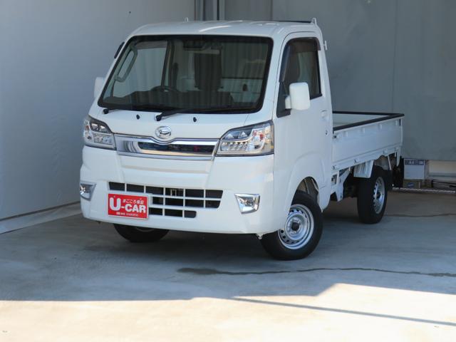 ハイゼットトラックエクストラＳＡIIIｔ　　　　４ＷＤ　４ＡＴ　１年間無料保証ペダル踏み間違い抑制　衝突回避支援ブレーキ　荷台作業照明　ゲートプロテクター　あゆみ板掛け　レベリング　キーレスエントリー　前方用ドライブレコーダー　マニュアルエアコン　コーナーセンサー　ＣＤ再生（三重県）の中古車